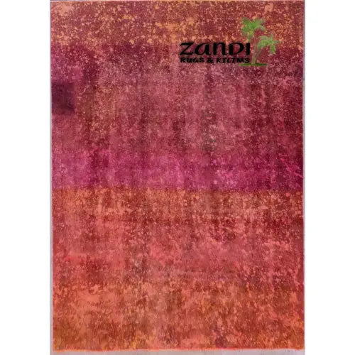 One Of The Kind Hand Knotted Persian Modern Rug 12'4"X9'7" zandirugs